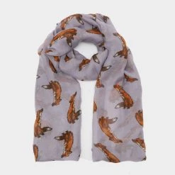 Platinum Womens Blaze Viscose Scarf Purple Fox